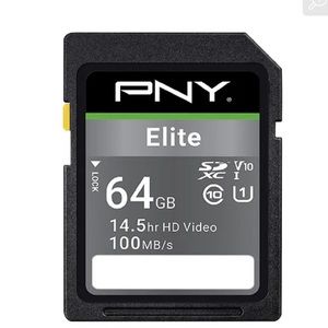 PNY Elite flash card 64 GB